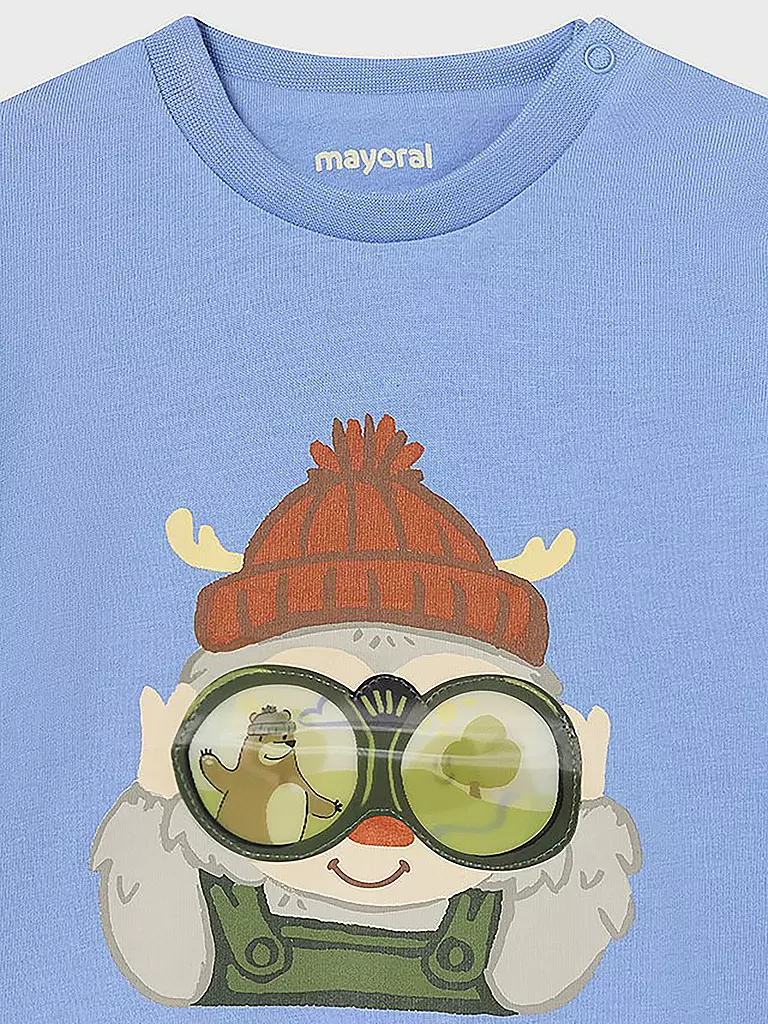 MAYORAL Baby Langarmshirt  hellblau