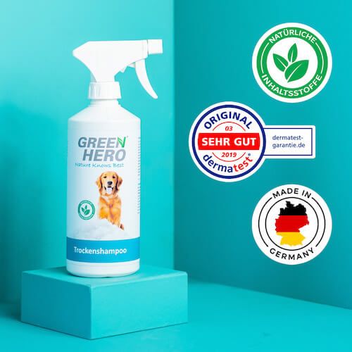 GreenHero Trockenshampoo für Hunde und Katzen