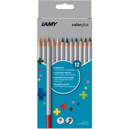 Crayon de couleur triangulaire colorplus, étui de 24