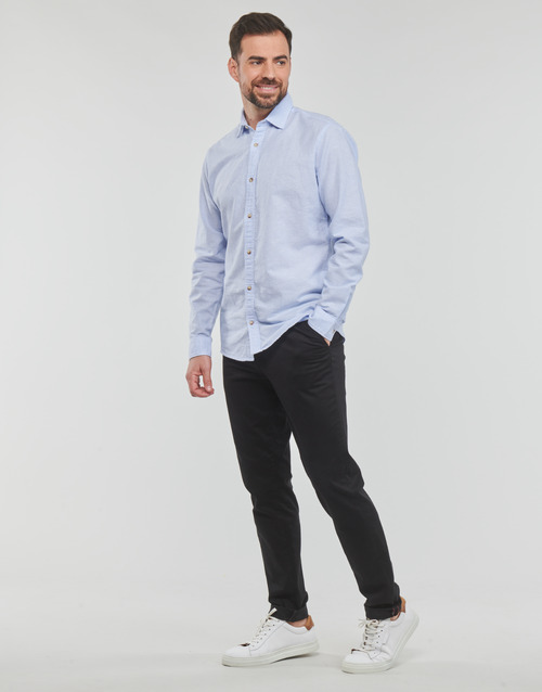 Jack & Jones - JJESUMMER SHIRT L/S Azul