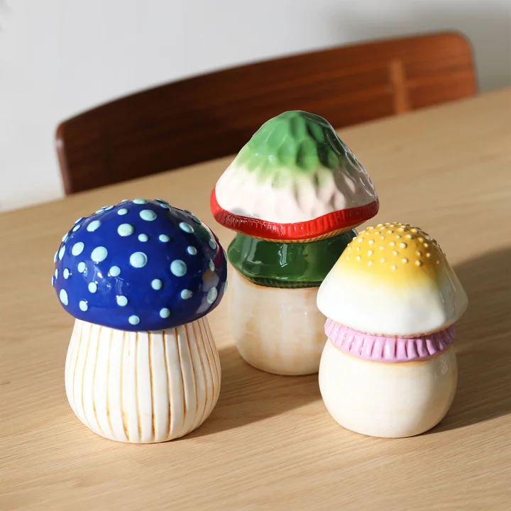 &klevering - Magic Mushroom Vorratsdose, medium, blau