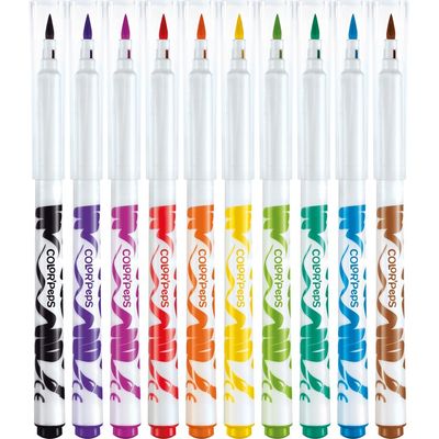 Maped Color'Peps - 10 Feutres pinceaux à pointe souple