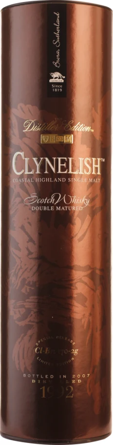 CLYNELISH DISTILLERS EDITION 1992-2007 1LTR