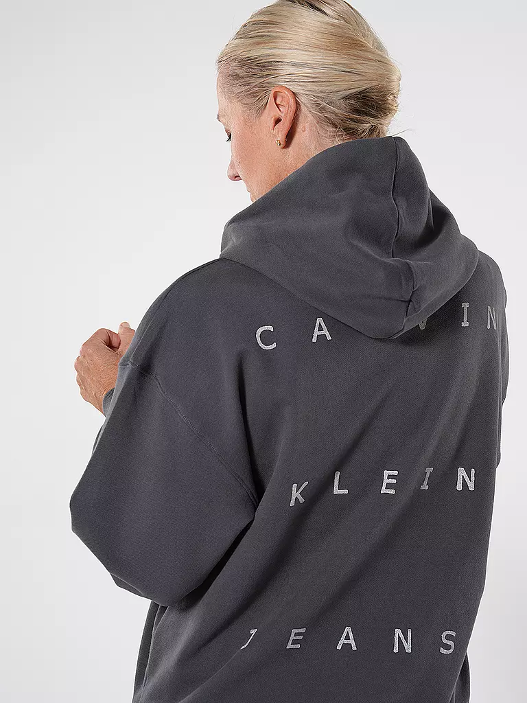 CALVIN KLEIN JEANS Kapuzensweater - Hoodie grau