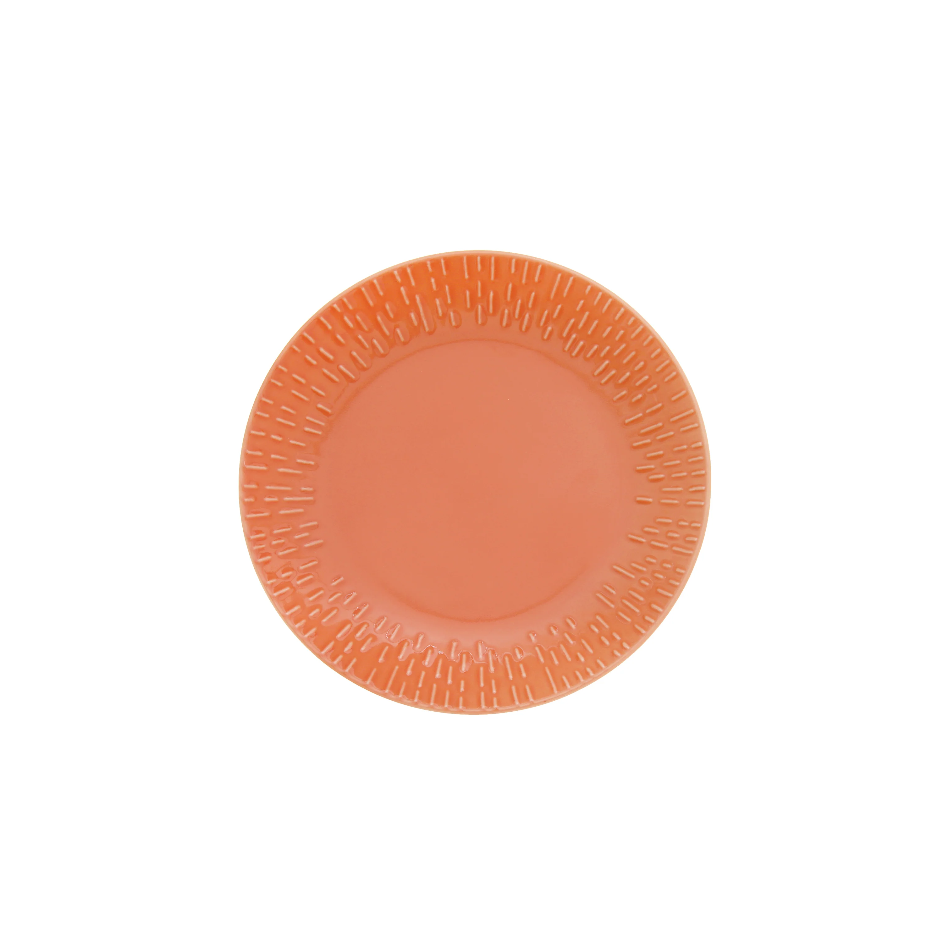 Aida  Confetti Apricot desserttallerken m/relief - Ø21 cm.