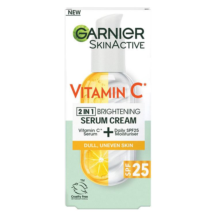 Garnier SkinActive Vitamin C* 2 In 1 Brightening Serum Cream 50ml