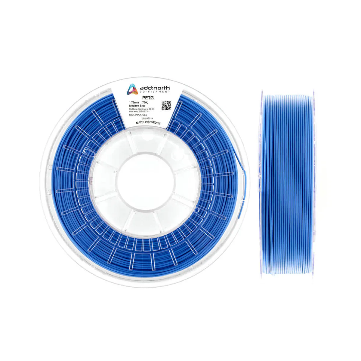 ADDNORTH PETG 1.75mm 750g  Medium Blue