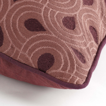 Kussen graphic bordeaux 55 x 35 cm