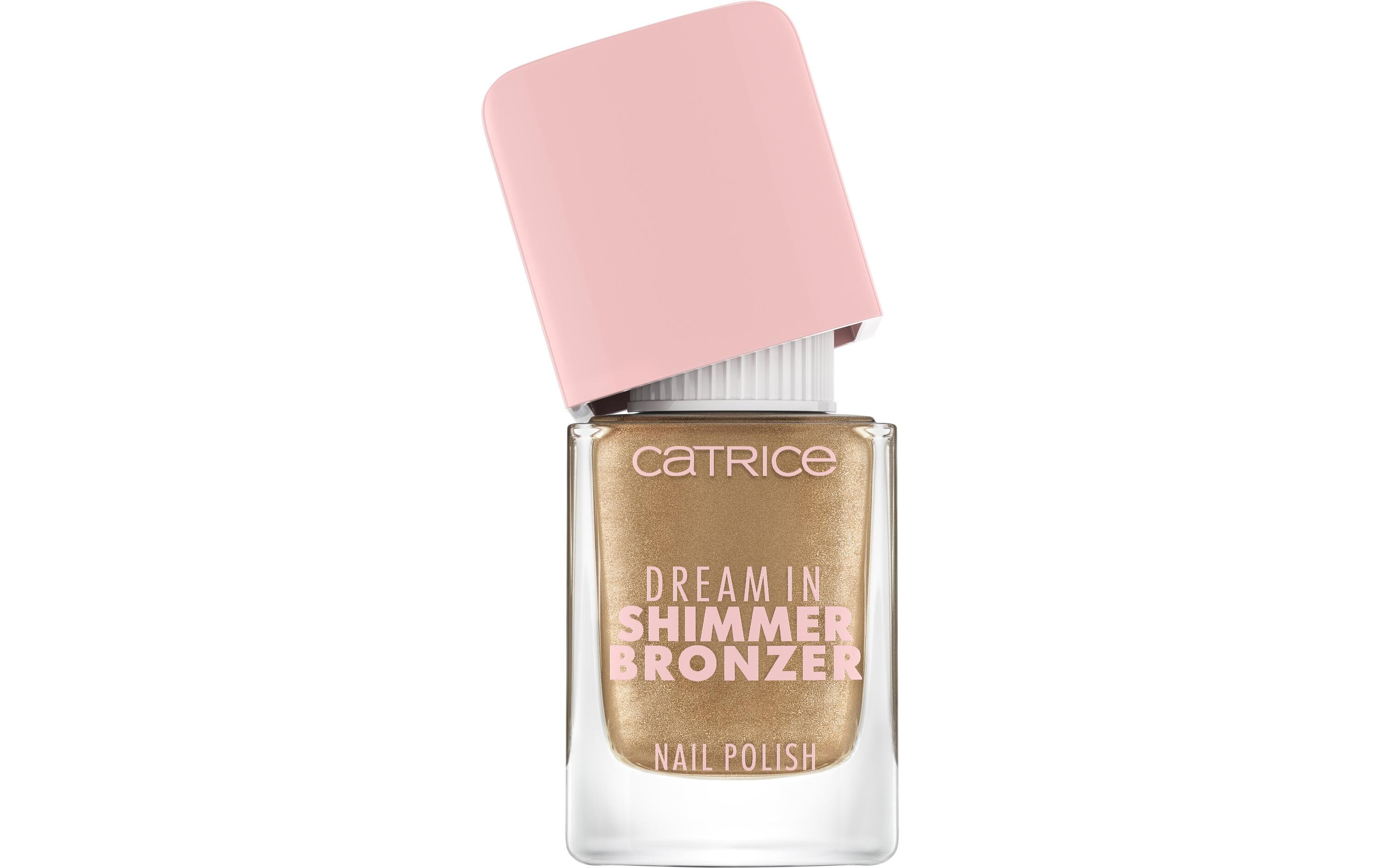 Nagellack Dream In Shimmer 090 Golden Hour2-in-1-Nagellack und Top Coat mit langanhaltendem, schimmerndem Effekt in Bronze