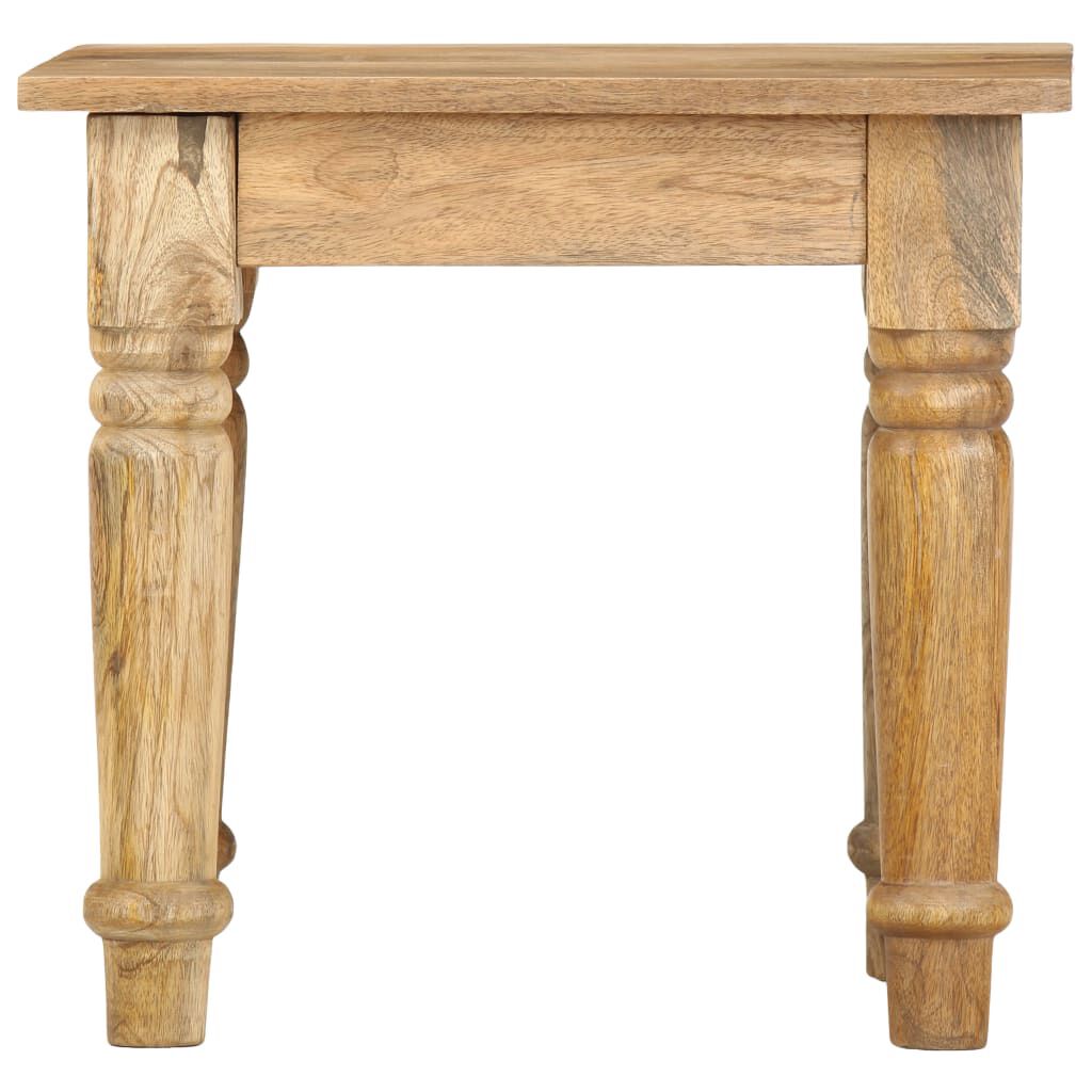 vidaXL Bijzettafel 43 x 43 x 40 cm massief mangohout