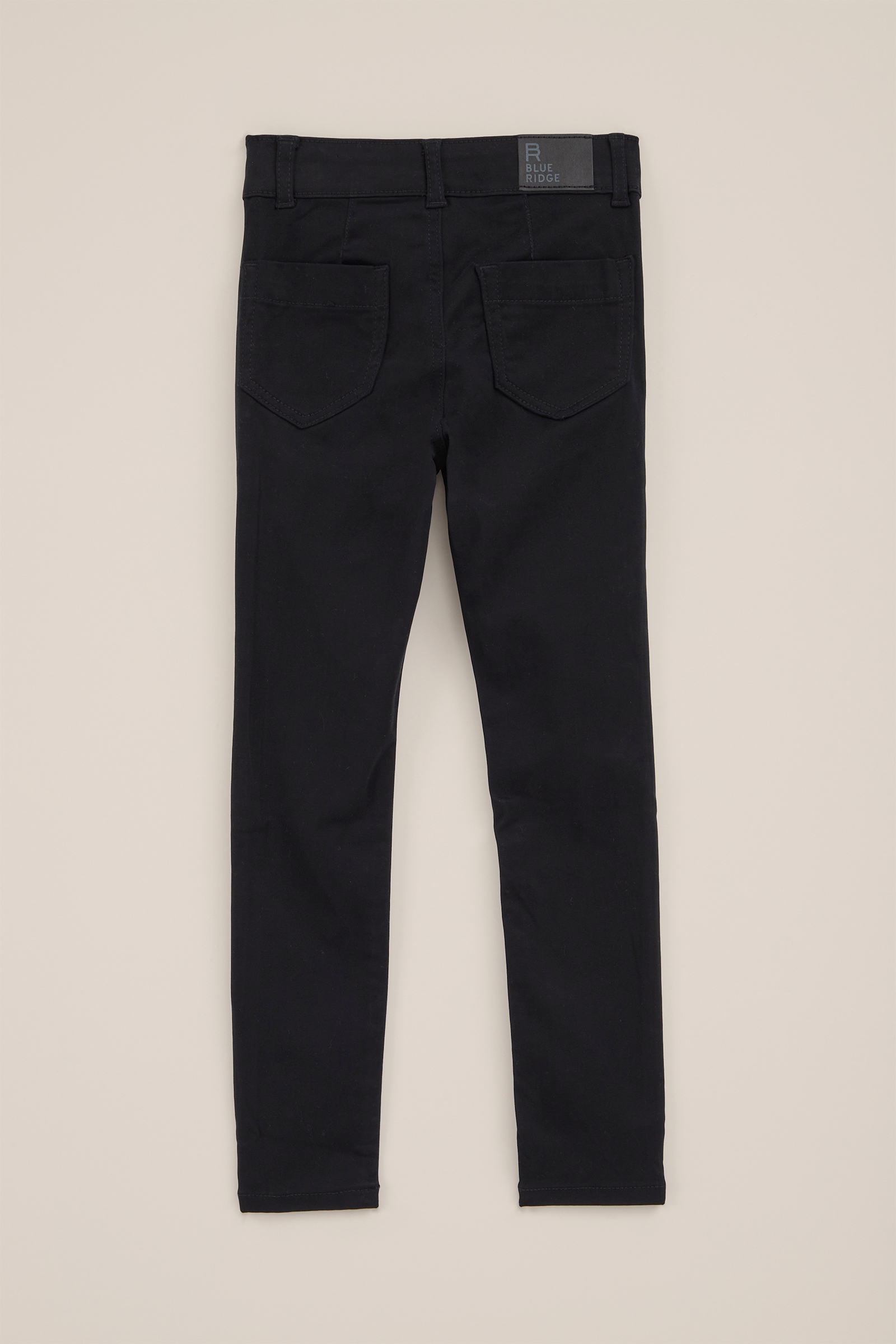 Meisjes super skinny jegging met stretch Blue Ridge Zwart