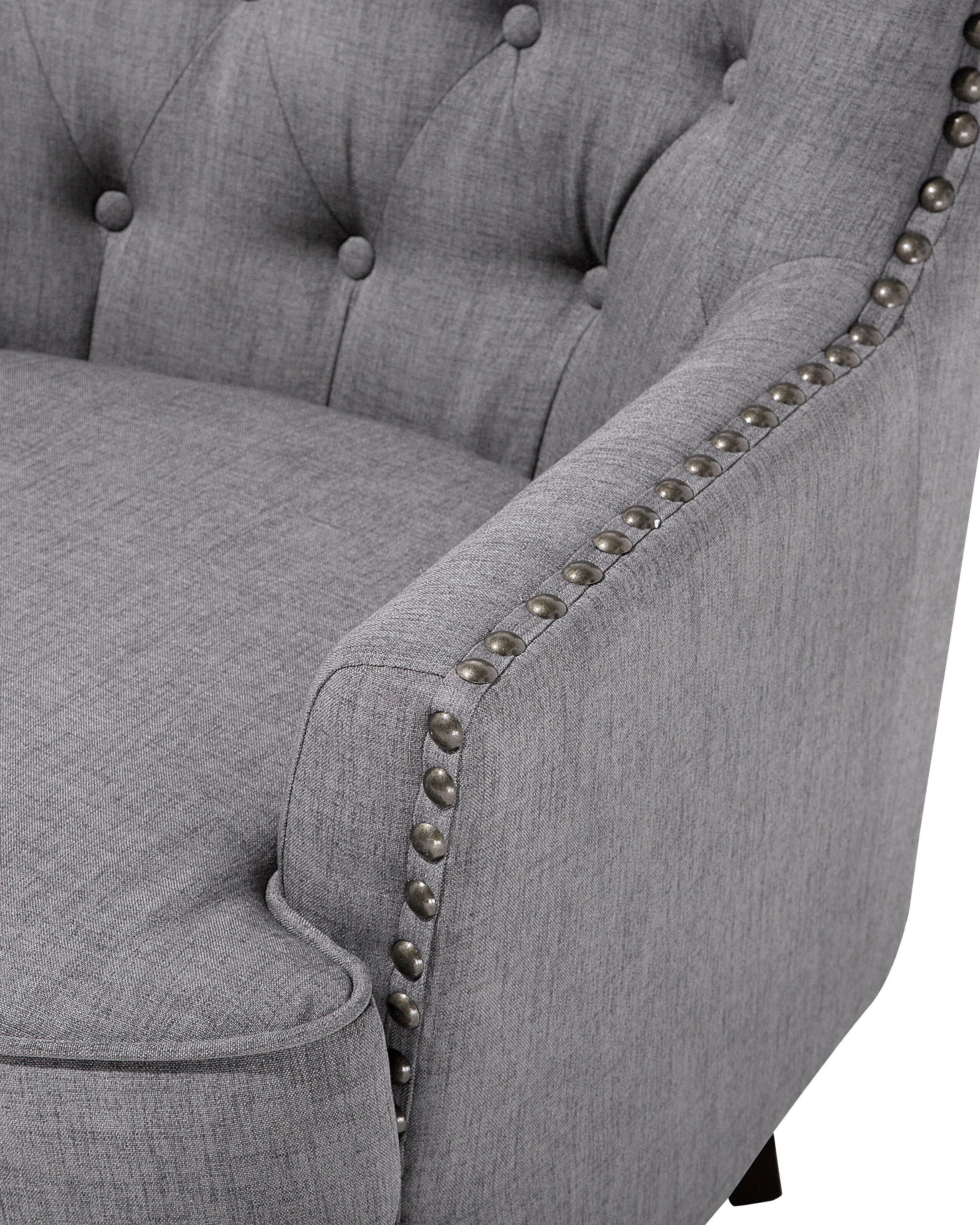 Fauteuil VIBORG II Stof Lichtgrijs