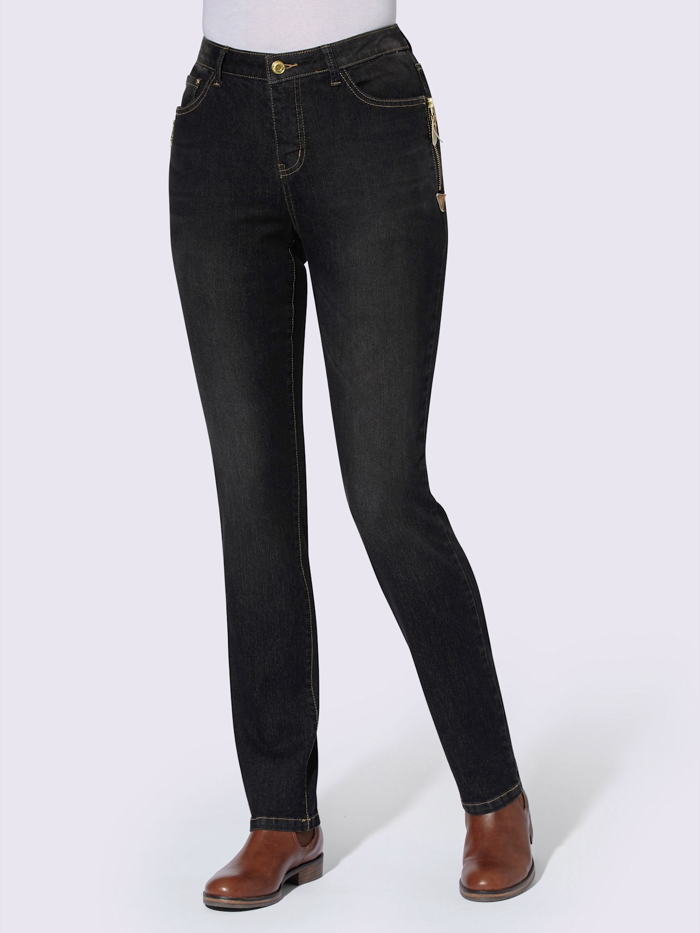 Jean avec poches originales en qualité extensible