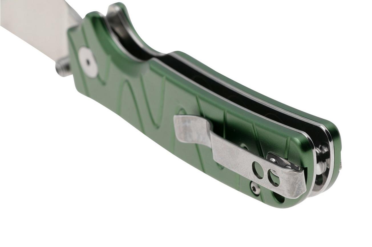 QSP Knife Kali QS159-E1 Stonewashed 14C28N Green Aluminum, zakmes, Keanu Alfaro design