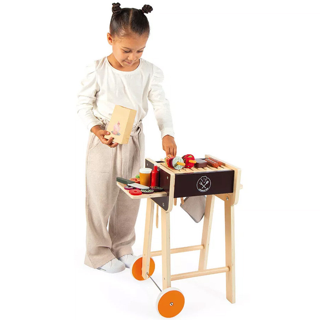 Janod kinderbarbecue met ingrediënten