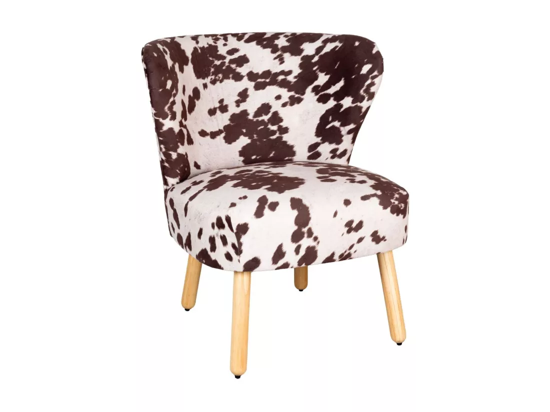 Fauteuil effet peau de vache Petit