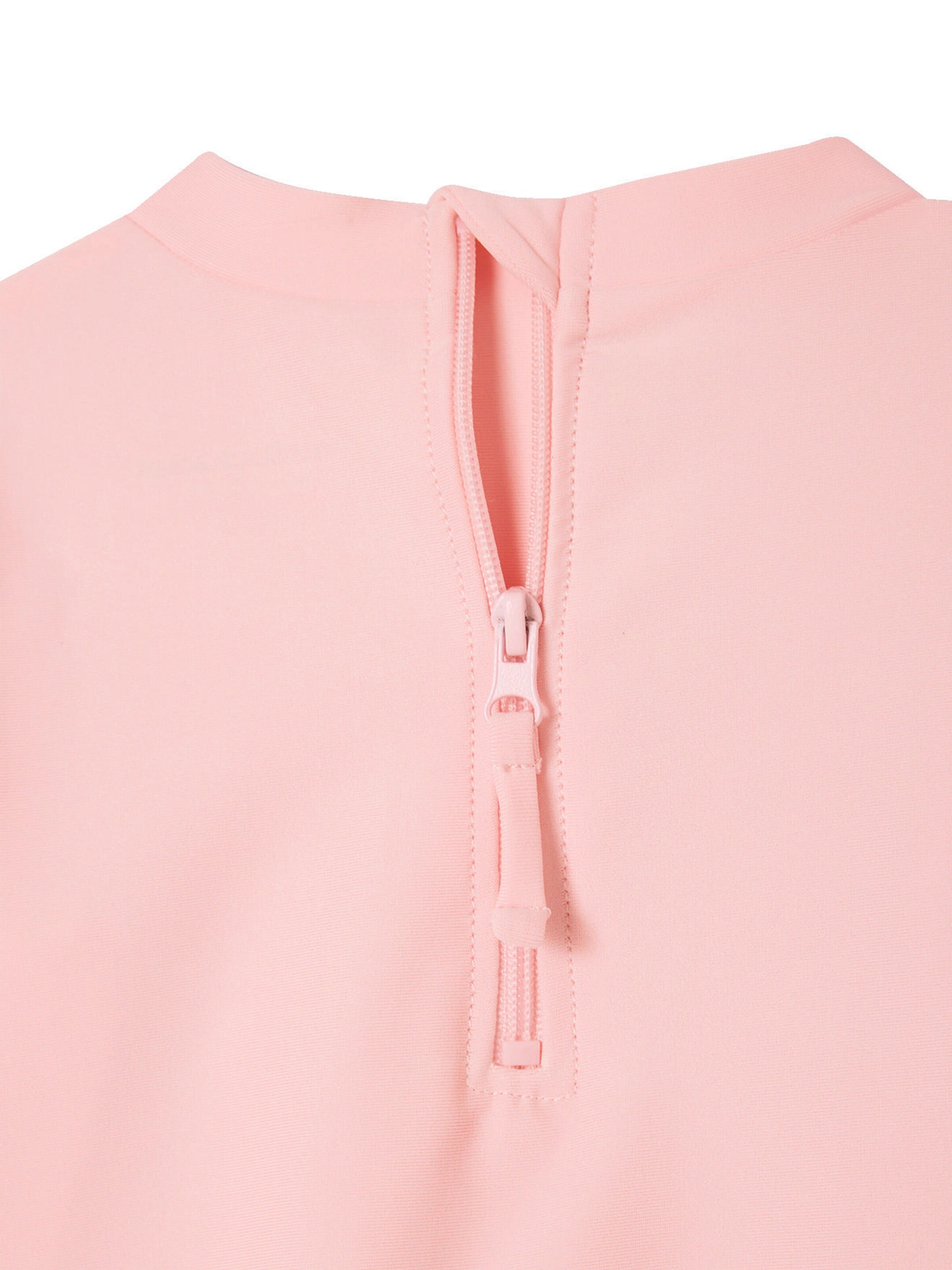 Vertbaudet Langärmeliges Mädchen Baby Badeshirt mit UV-Schutz rosa