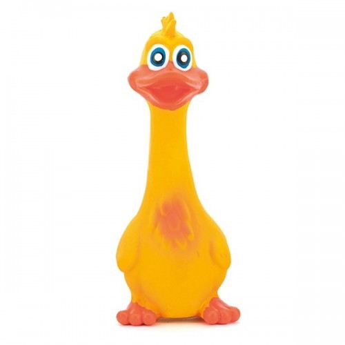 Pato de látex amarelo para cães