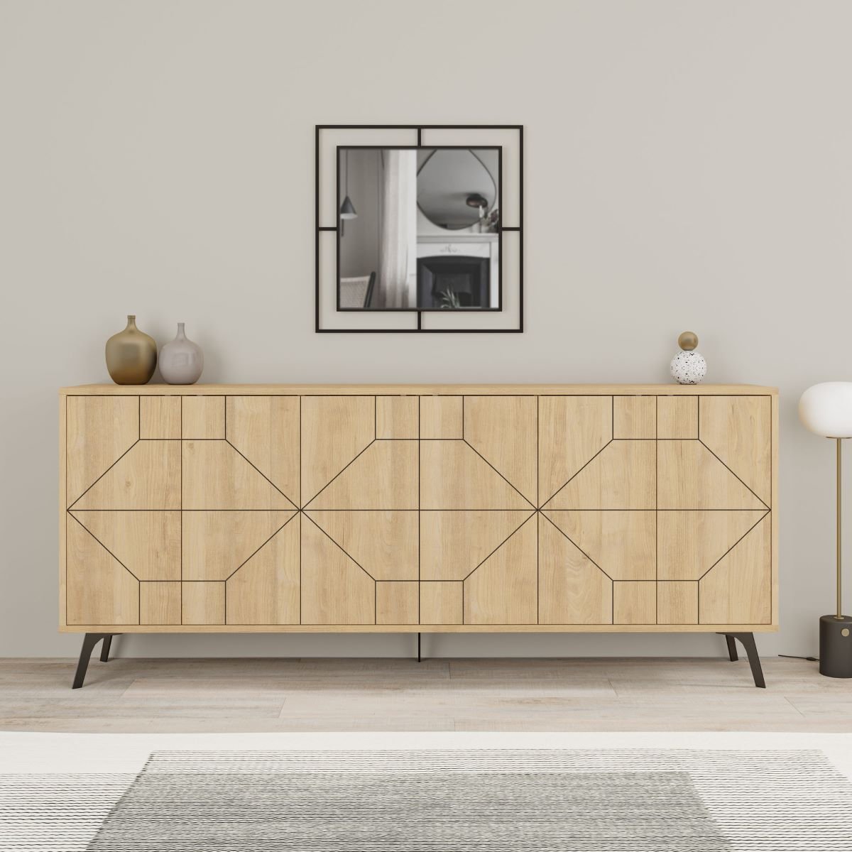 Calicosy - DUNE Buffet met 6 versierde - H77,4 cm