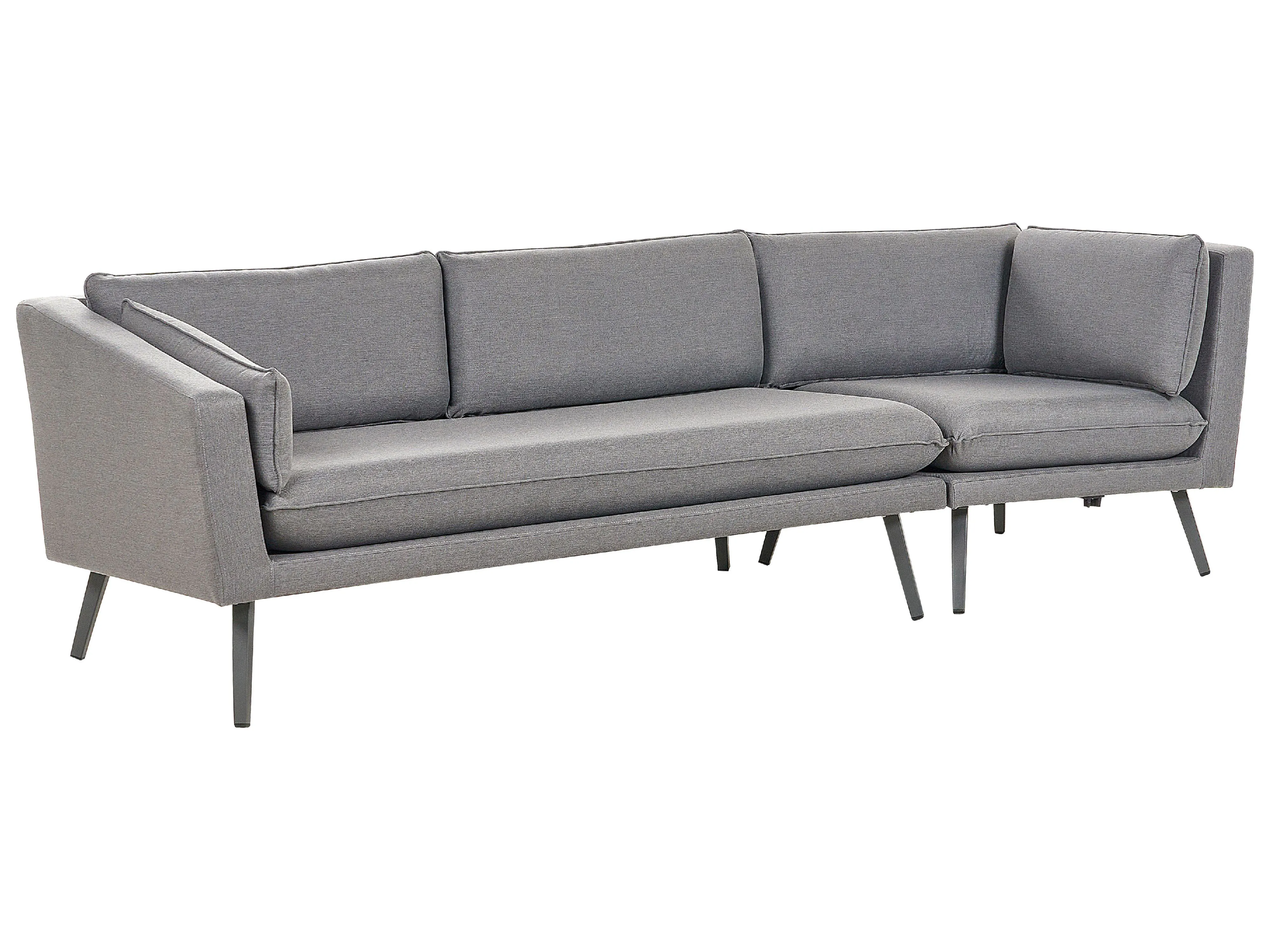 Tuin loungebank 3-zits LORETELLO rechtszijdig Grijs