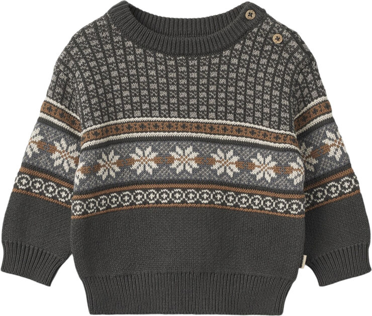 Wheat Jacquard Pullover Elias Raven