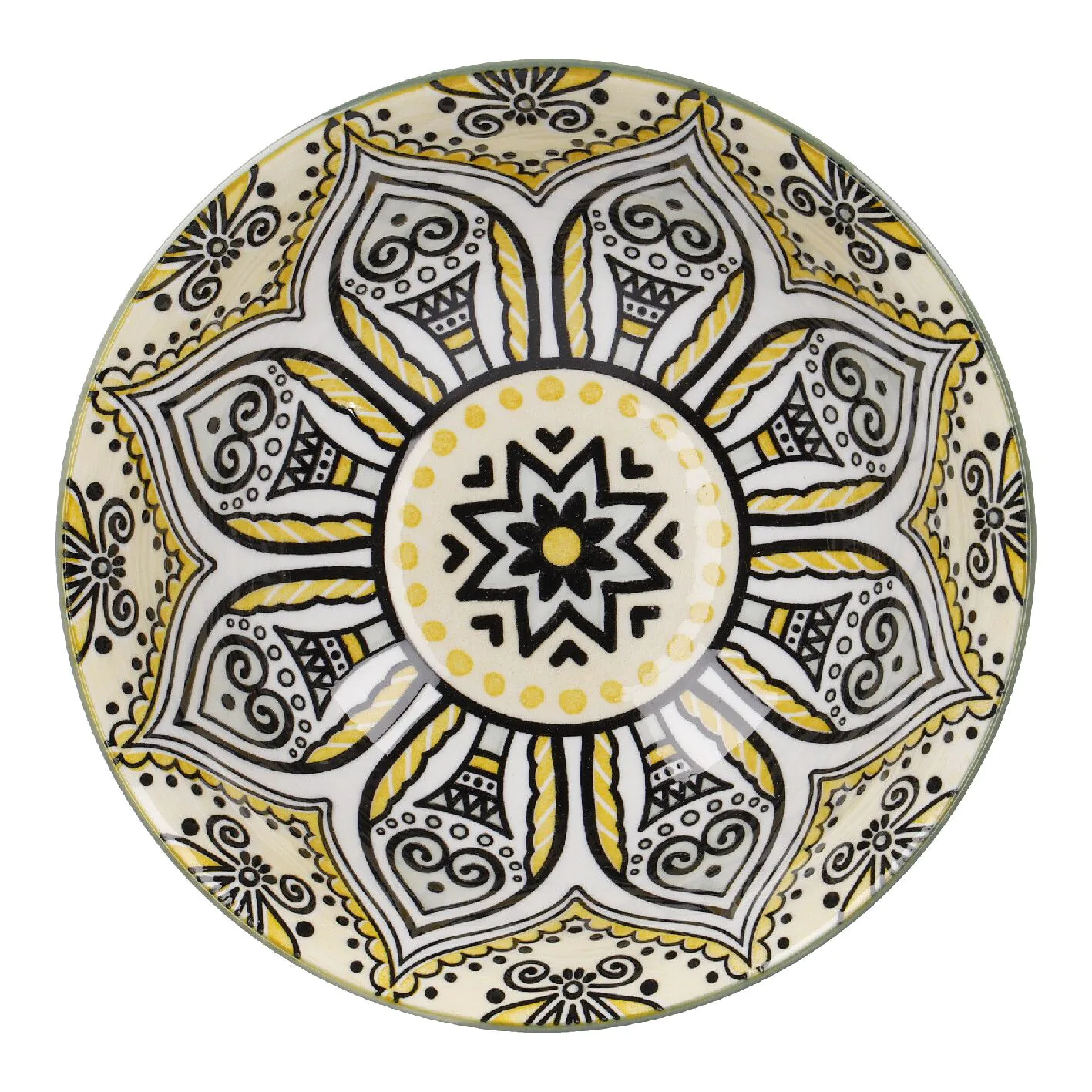 Schale Lisa, tief, gelb, 15 cm