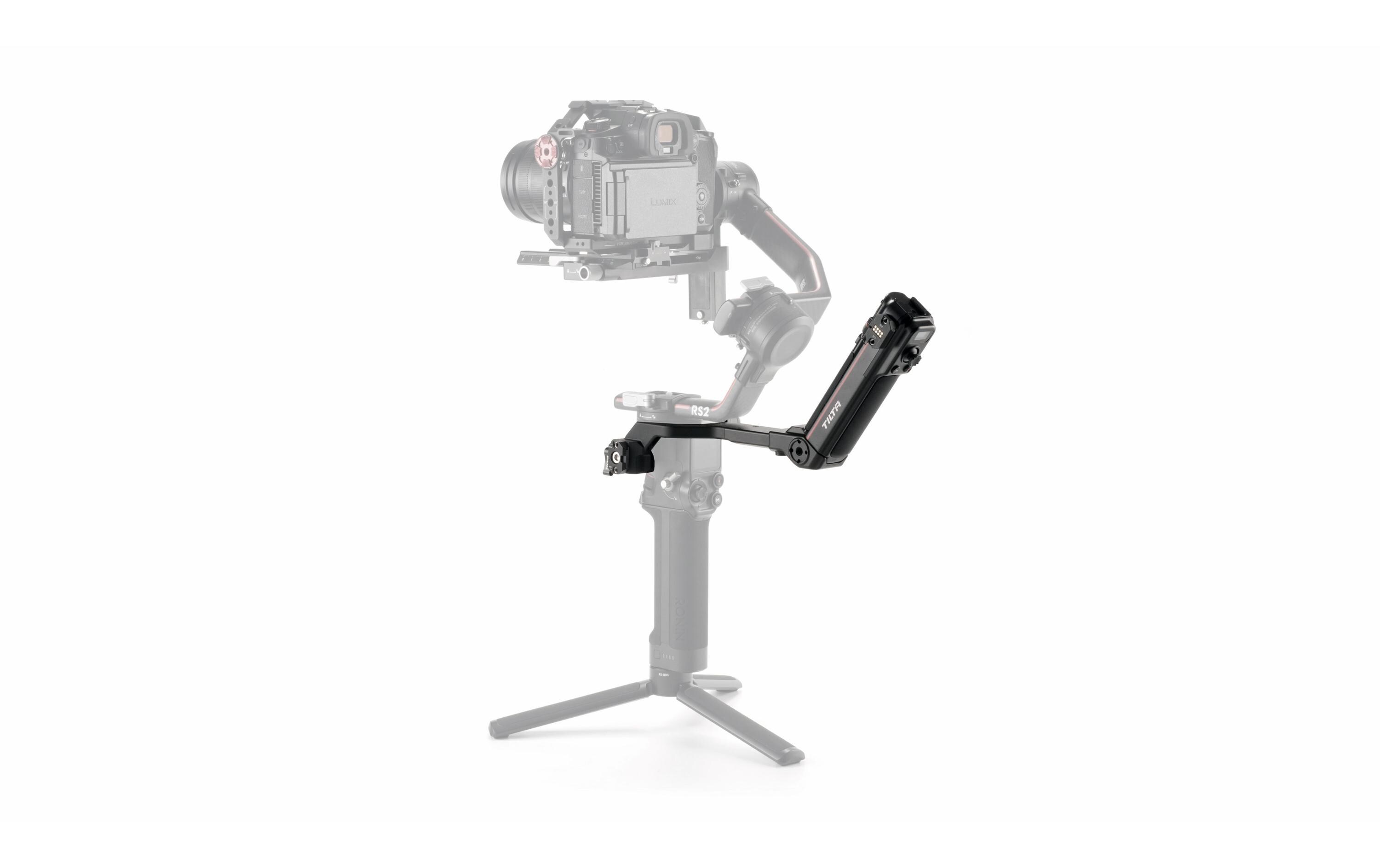 Erweiterter hinterer Bediengriff für DJI Ronin<br>Bequeme Möglichkeit, Aufnahmen aus niedrigerem Winkel zu machen