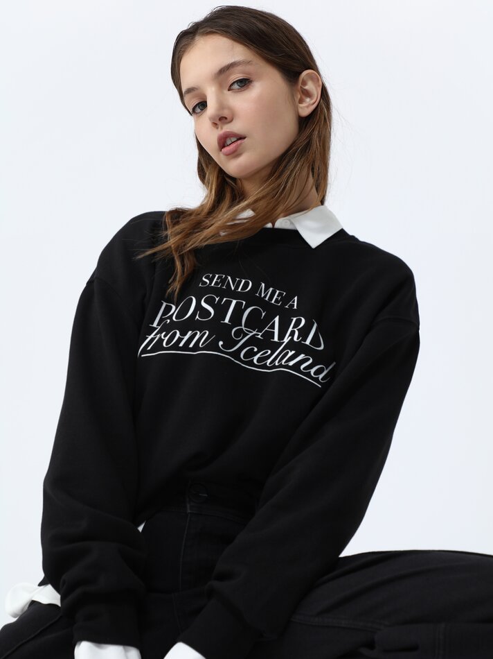 Moletom estampado - Preto