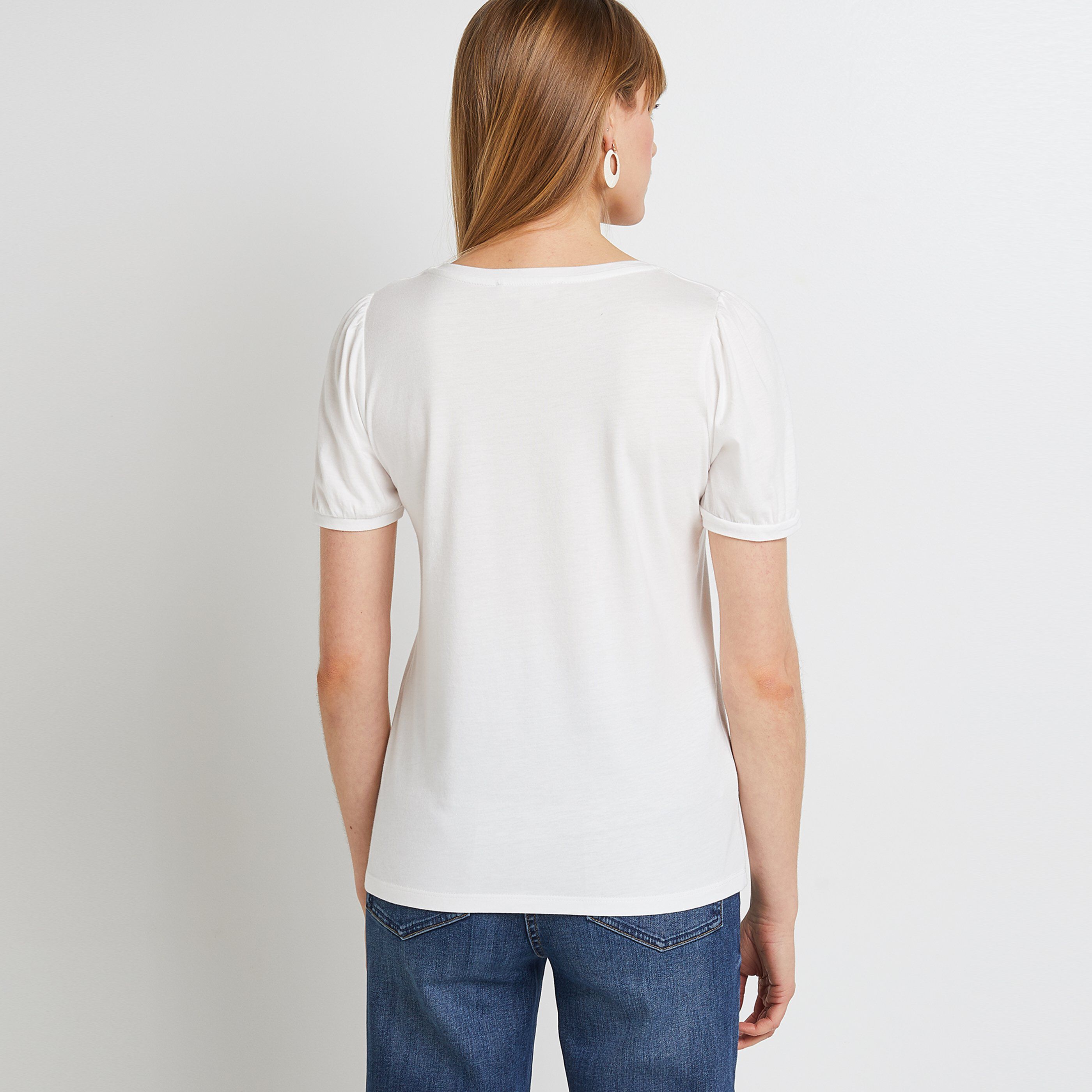 Tshirt message femme - BLANC CASSE