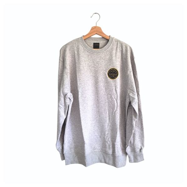 Alva Crewneck Sweatshirt Live Fast M, Cinzenta