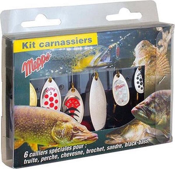 Mepps Predator Kit Spinners (6 Stuks)