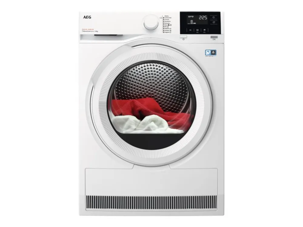 AEG 8000 TR822F85M - Tørremaskine - bredde: 59.6 cm - dybde: 66.3 cm - højde: 85 cm - frontbetjening - hvid