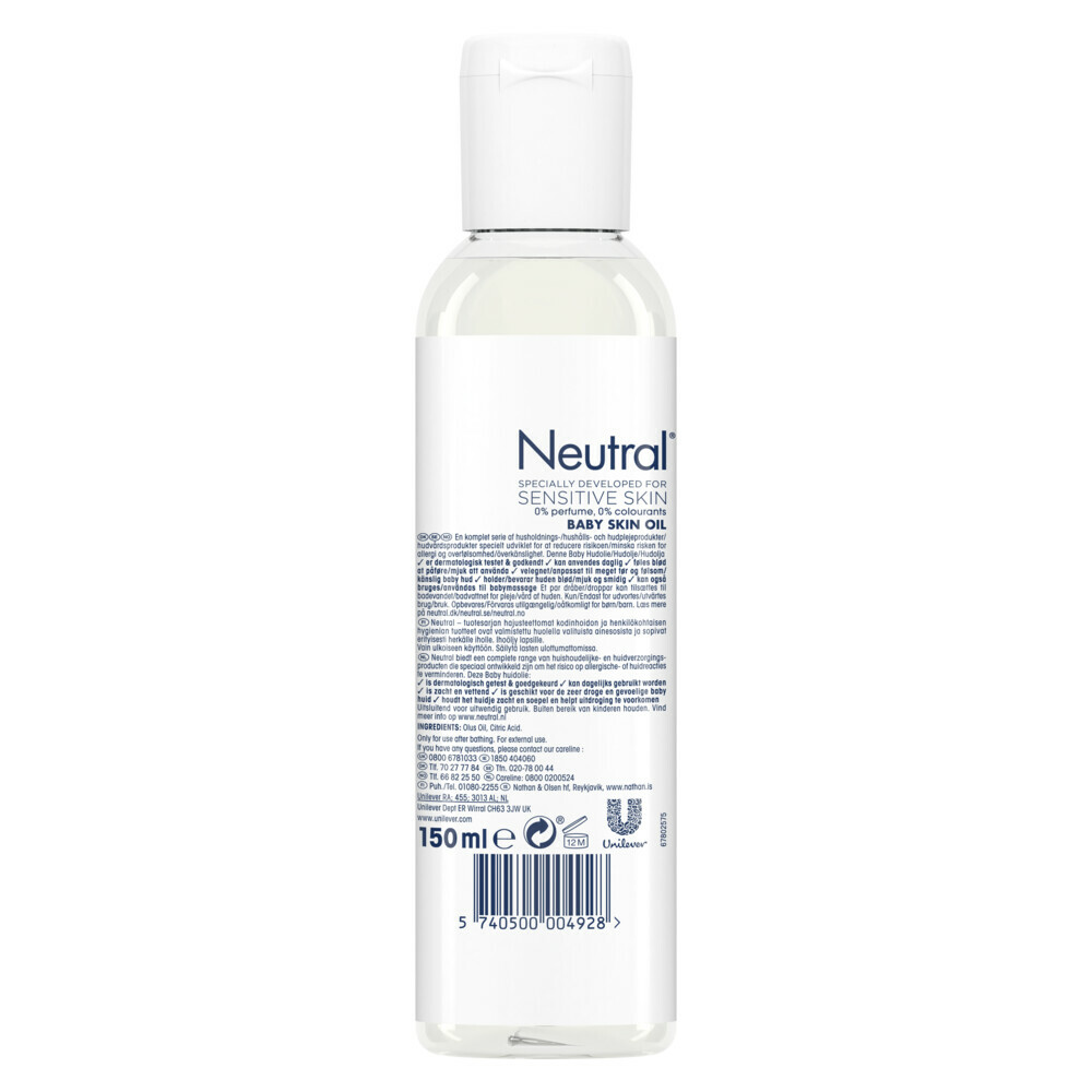 6x Neutral Baby Huidolie150 ml