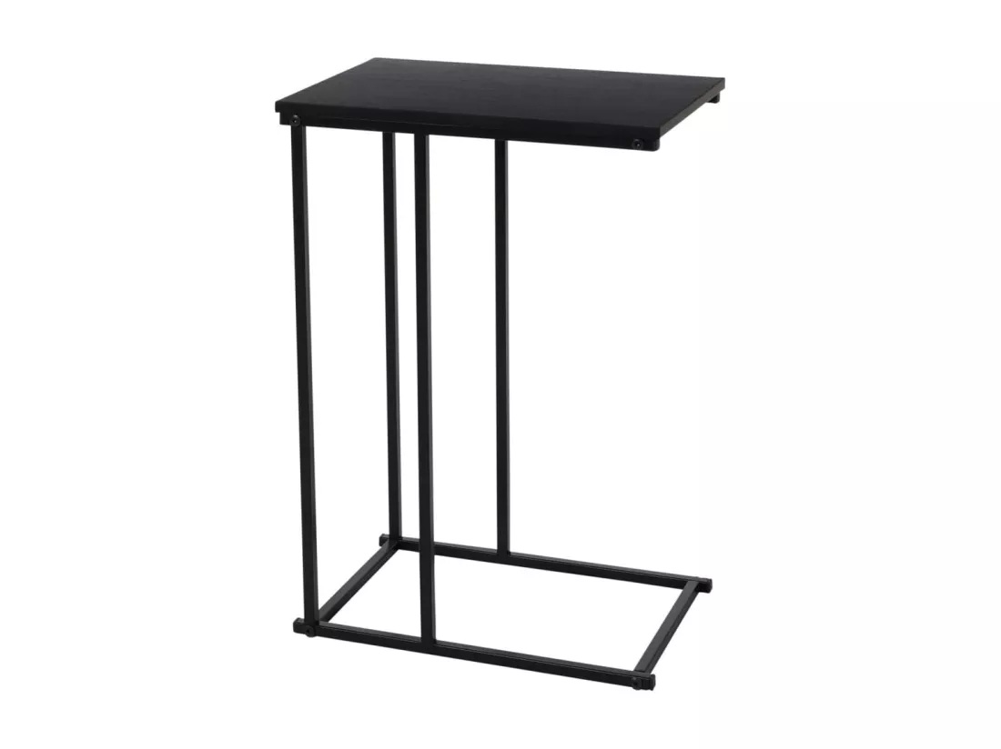 Table d'appoint avec dessus en MDF noir