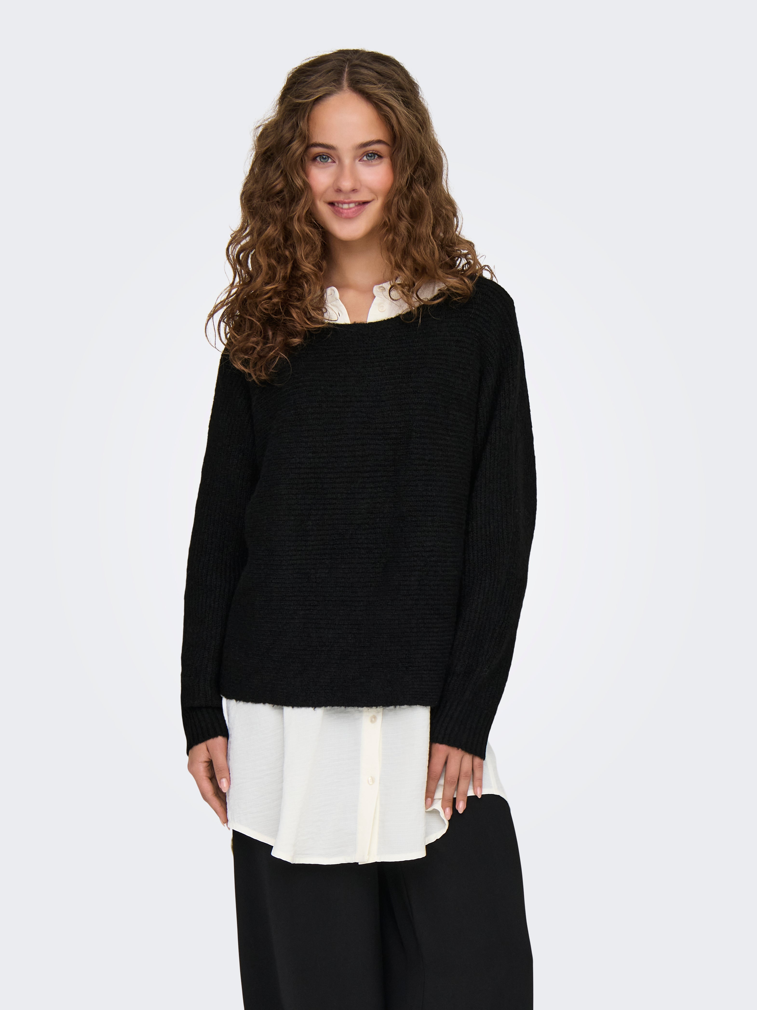 JDYUMA Strickpullover Black