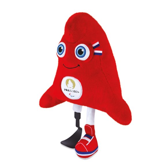 Mascotte Peluche Jeux Paralympiques 2024 - 28 cm