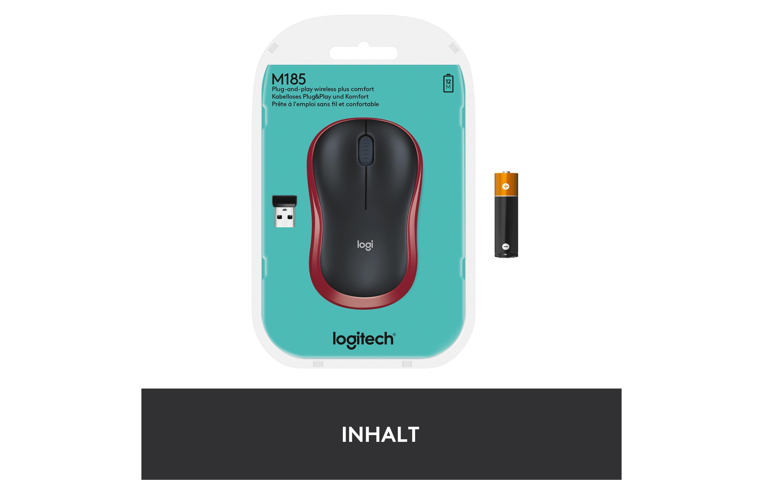 Maus M185 WirelessMaus, Kabellos