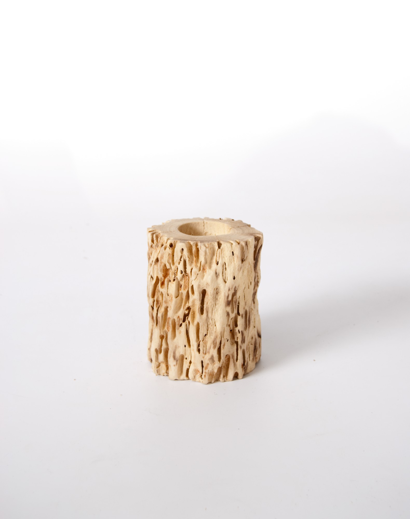 Kerzenhalter aus Schneckenholz, H 11 cm von fischer's lagerhaus