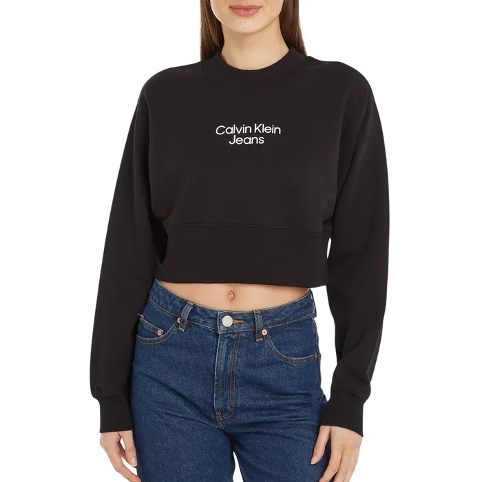 Calvin Klein Stacked Institutional Crewneck Sweater Dames