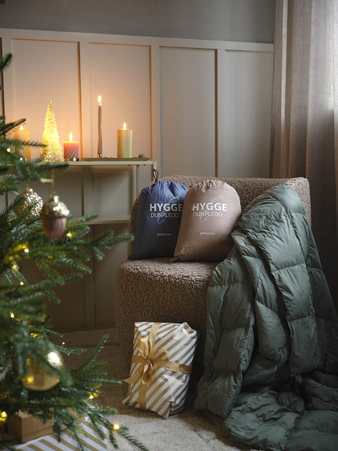 Hygge dunpledd 130x170 grønn