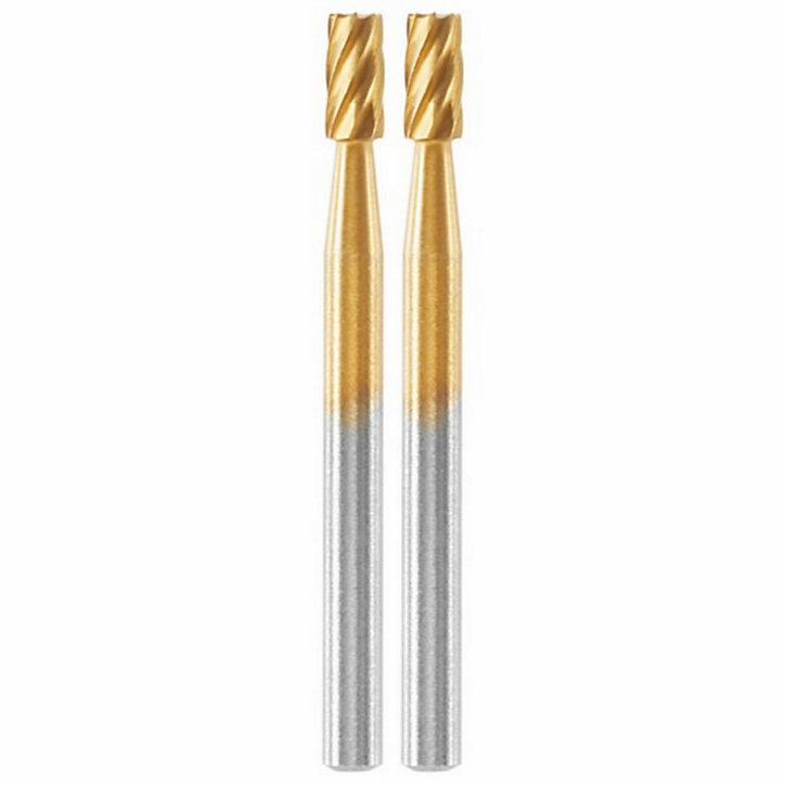 Fraise à graver acier rapide revêtu de nitrure de titane Dremel Max 194, 2 pièces