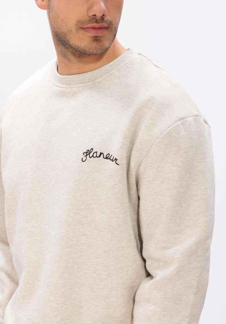 grijze flaneur sweater signature sweater