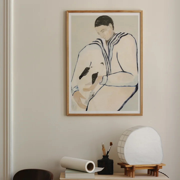 The Poster Club - Sofia Lind, Man and Dog, 100 x 140 cm