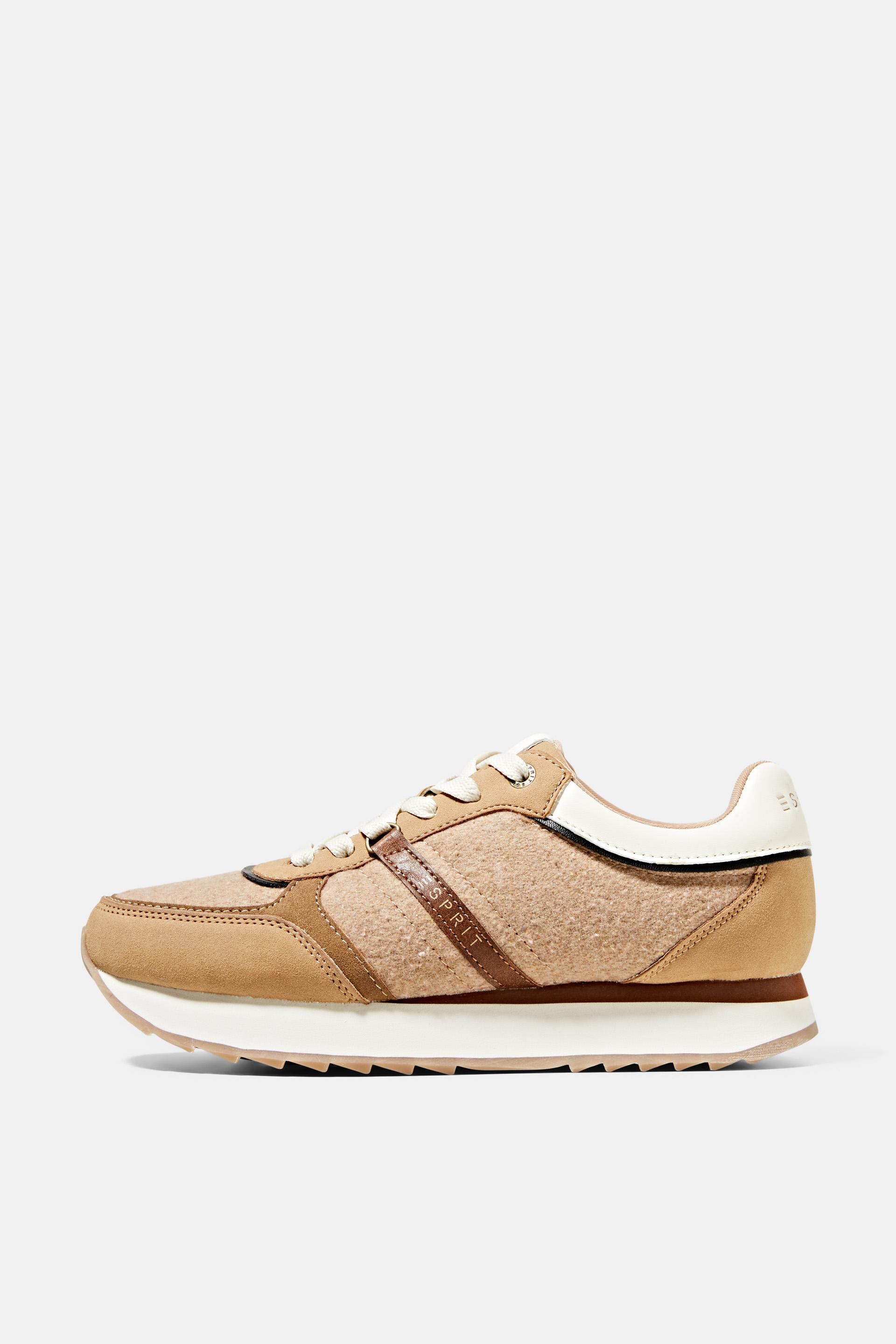 Sneakers en mélange de matières