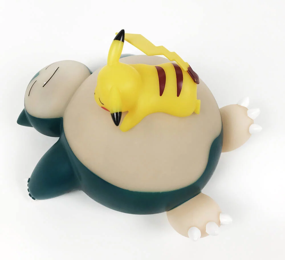 POKEMON - FIGURINE LUMINEUSE RONFLEX ET PIKACHU ENDORMIS 25 CM