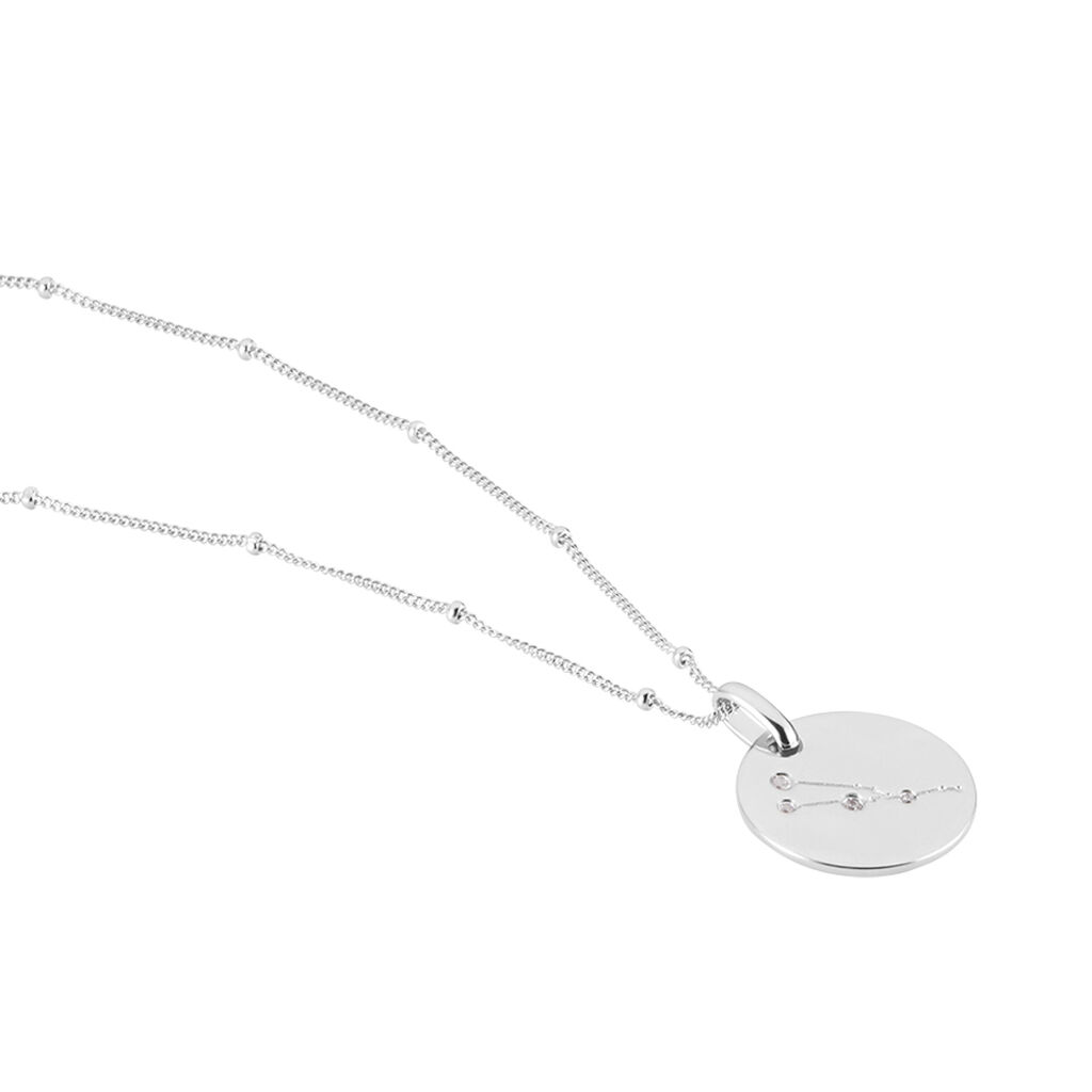 Collier Astr Argent Oxydes De Zirconium