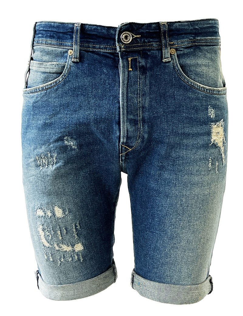 REPLAY SHORT DENIM MEDIUM BLUE