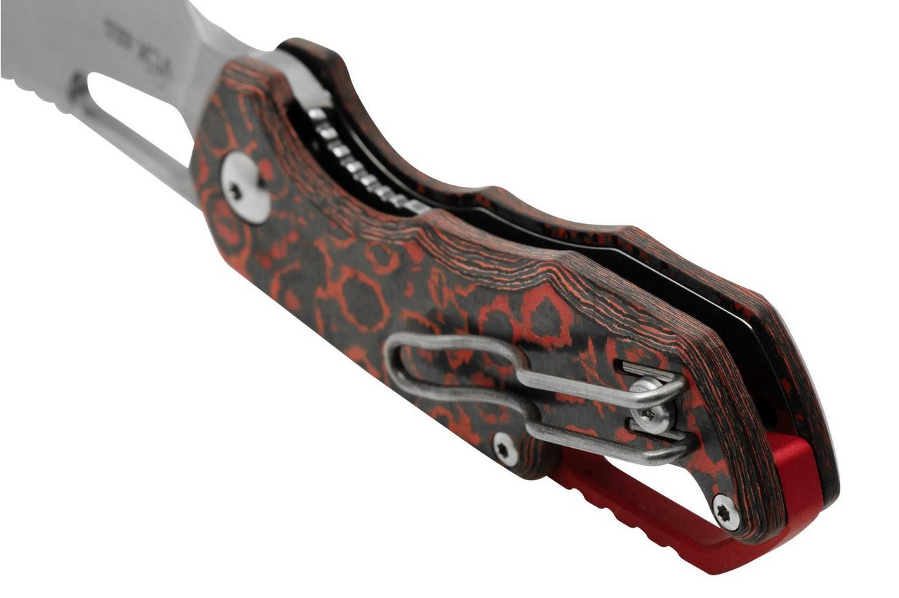 MKM Isonzo FX03-2CL Cleaver Stonewashed, Lava Flow Carbon Fiber zakmes, Jesper Voxnaes design