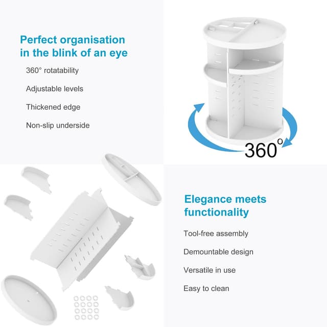 Kosmetiktaske Sminketaske Toilettaske Make Up (hvid)