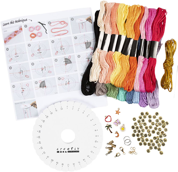 Creativ Company Start DIY Kit Kumihimo, Venskabsarmbånd